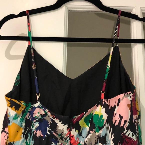 J Crew silk spaghetti strap colorful dress size 2 - Picture 7 of 7